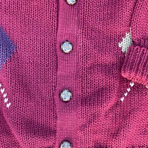 EUC Vintage 90’s mens Structure argyle cardigan​​​​​​​​​​​ - Picture 3 of 5